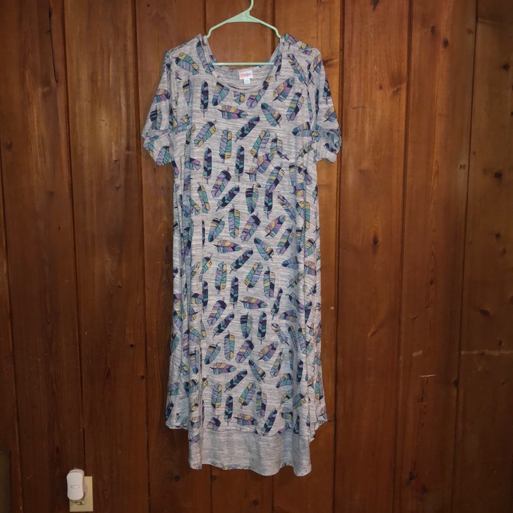 Lularoe Feather Pocket Dress Long